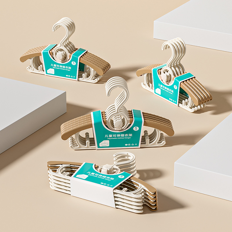 Colgante de ropa retráctil para niños, colgante de ropa retráctil para bebés antideslizante, estante de secado para recién nacidos sin rastro, artefacto de colgar ropa para bebés