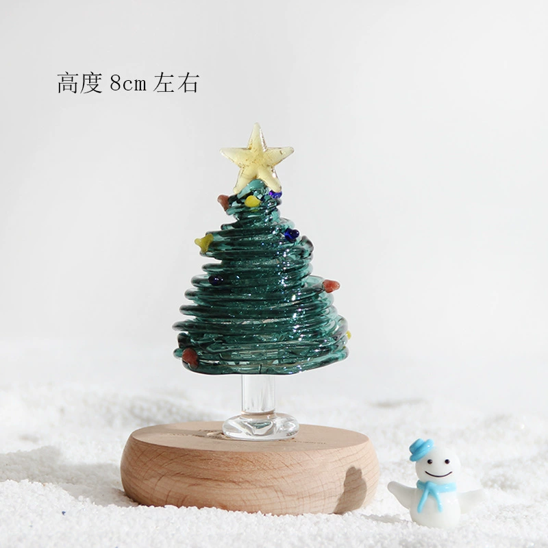 Glass holiday ornament, assorted gift box styles, handmade fragile decorations 4.5–13 cm