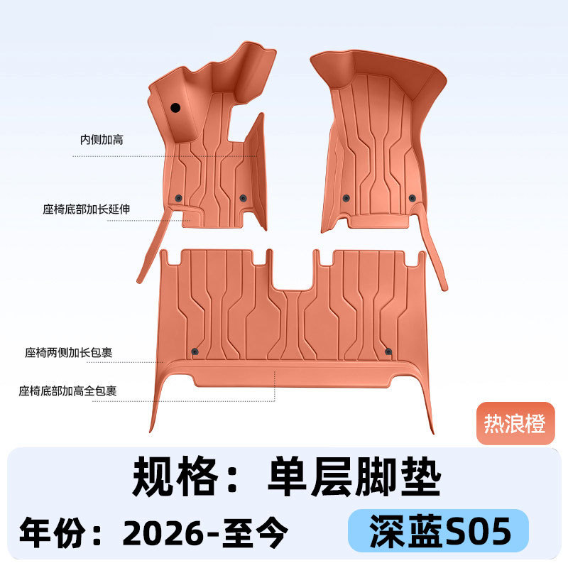 Suitable for Deep Blue S05, full-coverage floor mats, 2027 new model car interior modification, trunk mat accessories