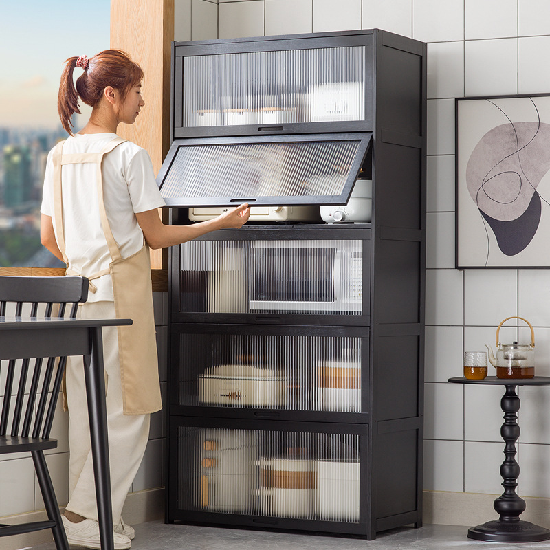 Side Cabinet Storage Cabinet Kitchen Storage Rack Cabinet Tea Side Cabinet Wine Cabinet Living Room Wall Household Sundries Storage