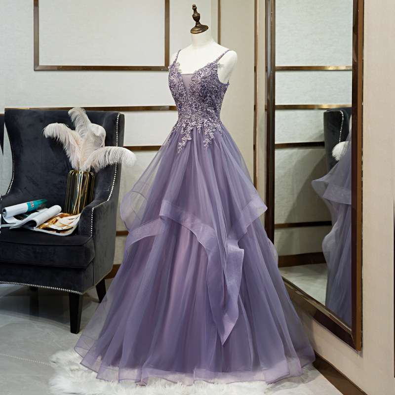 Vestido de noche de gasa colorida con tirantes, verano 2025, nuevo vestido sexy sin espalda con lazo, estilo hada del bosque, vestido de gasa para anfitrionas.