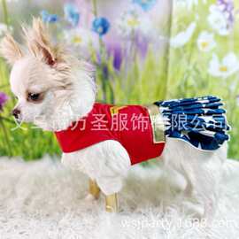 狗狗英雄主题蓬蓬裙 宠物衣服 Pet Wonder Woman Costume