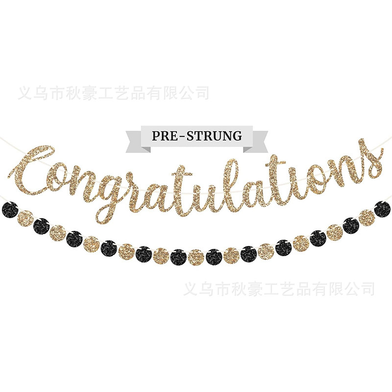 2024 nueva temporada de graduación bandera de la fiesta de graduación guirlandas boda jubilación decoración personalizada