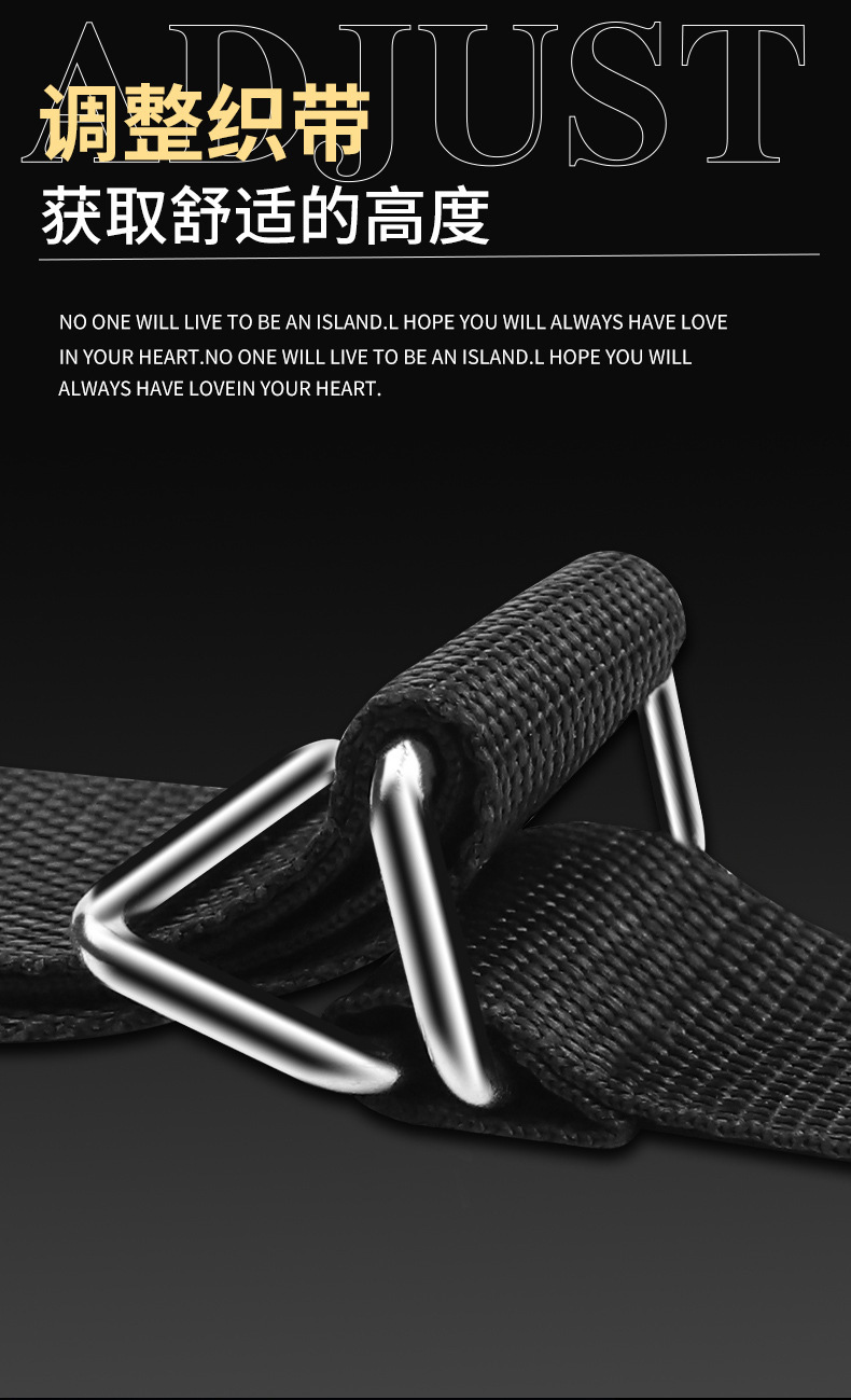 Door Swing Restraint Set with Cushion, Black Dual-Layer Fabric, Metal Hardware — detail image 12