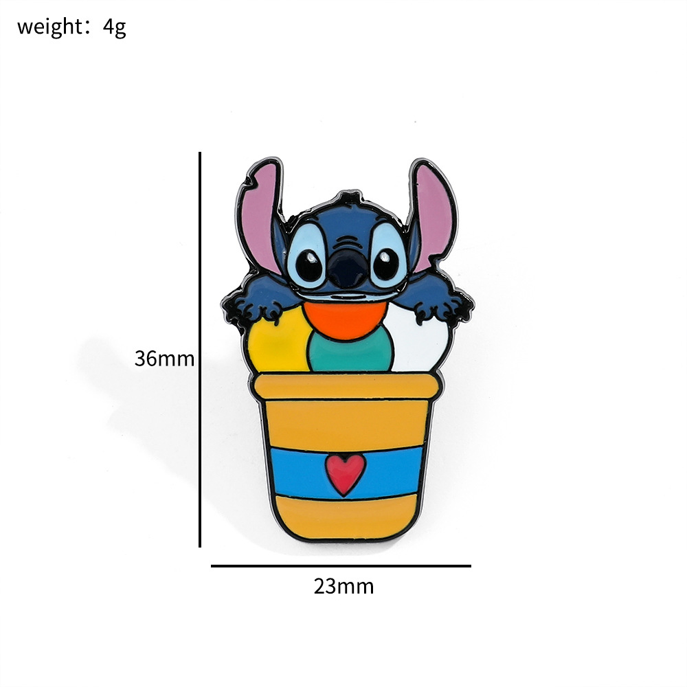 Personalidad creativa de dibujos animados broche de puntada de dibujos animados de Europa y América estrella de insignia de metal de dibujos animados bebé PIN al por mayor