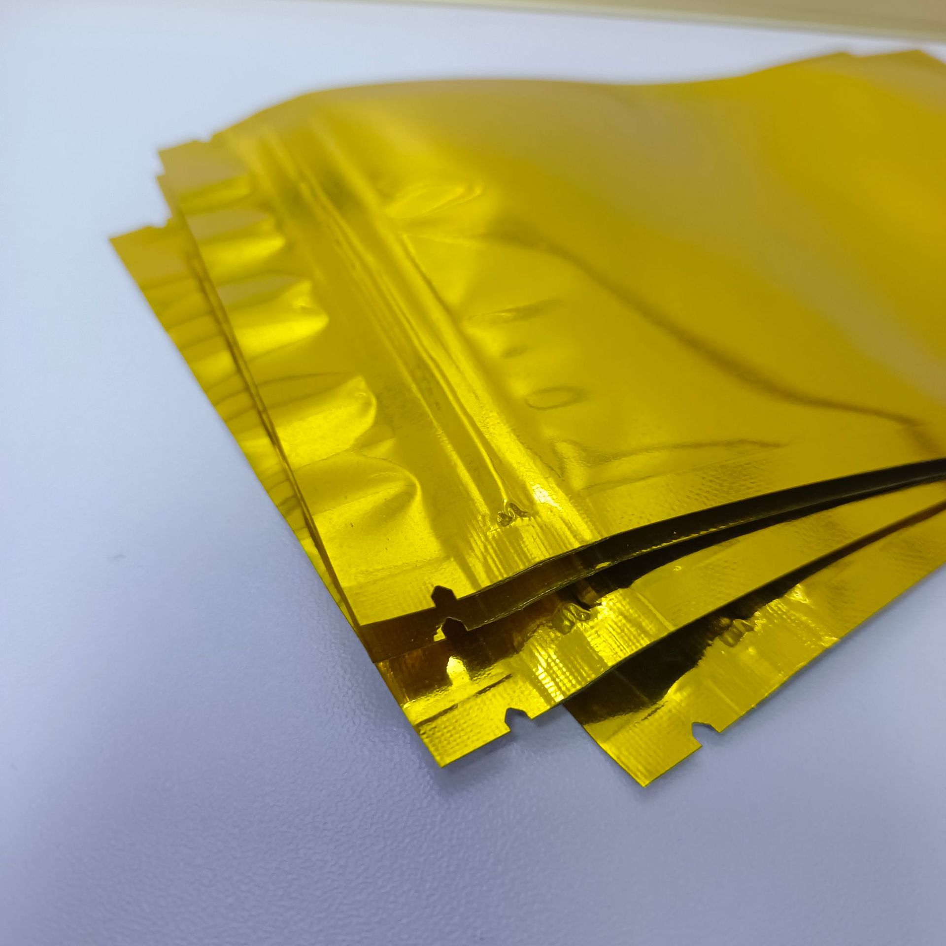 彩色铝箔自封袋食品镀铝箔密封袋半透明饰品包装袋环保防潮