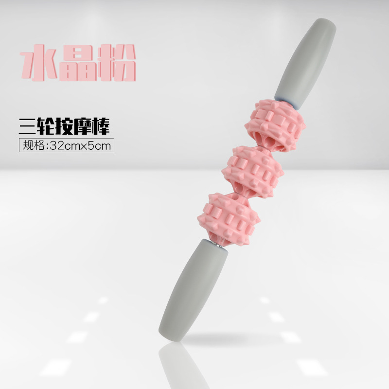 Espuma eje Lobo diente palo músculo relajante pierna adelgazamiento becerro masaje rodillo fitness yoga columna Langya rodillo