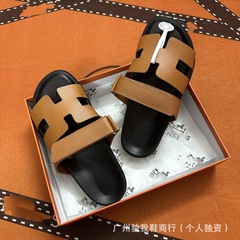 高质量H家二舅拖男女同款时尚潮流百搭35-45外贸经典爆款发货快批