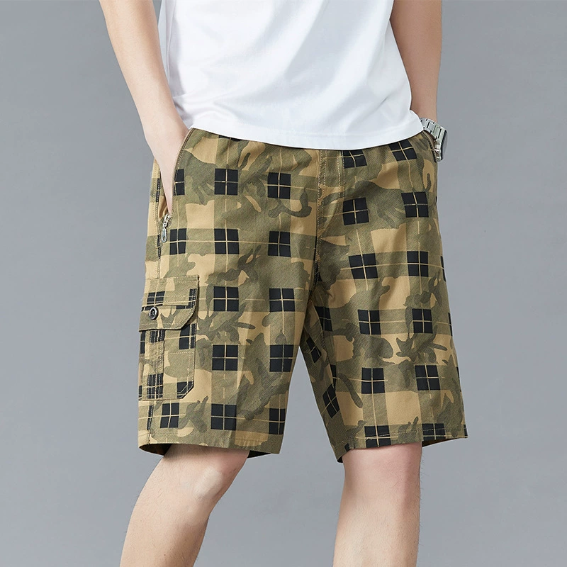 Thin summer clothing, shorts for leisure, men's summer trend trousers, oversize