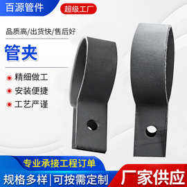 304不锈钢连胶条喉箍卡箍 R型橡胶线缆固定管夹 r型喉箍橡胶管卡