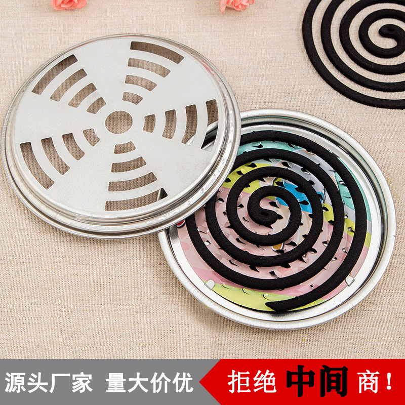 P蚊香盘加大加厚卫生间蚊盘家用防火防烫蚊香架家用驱蚊蝇托盘架