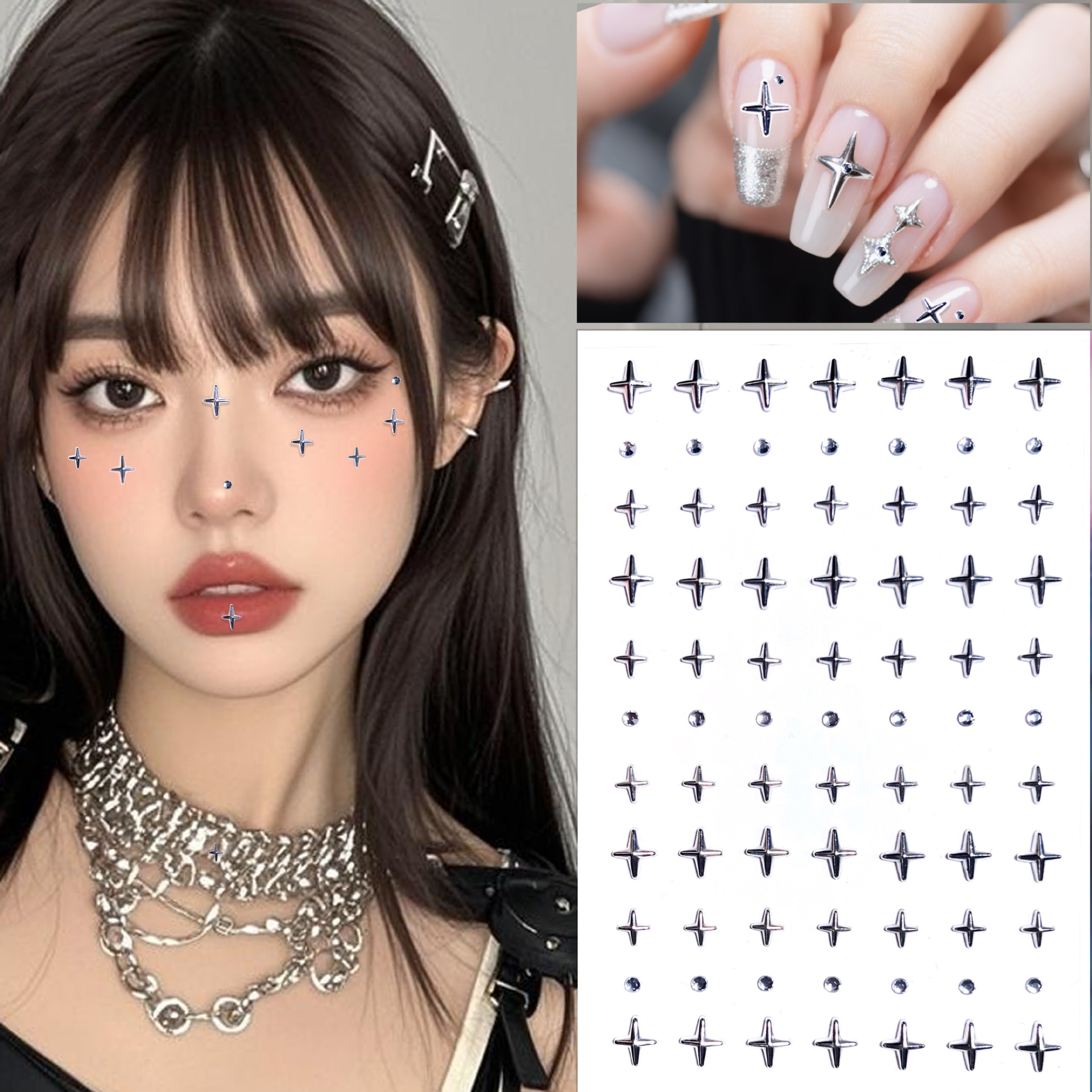 En stock Diamante pegatinas acrílico pegatinas flash Diamante pegatinas ojo pegatinas cara pegatinas Niños DIY foto maquillaje manicura Decoración image 11