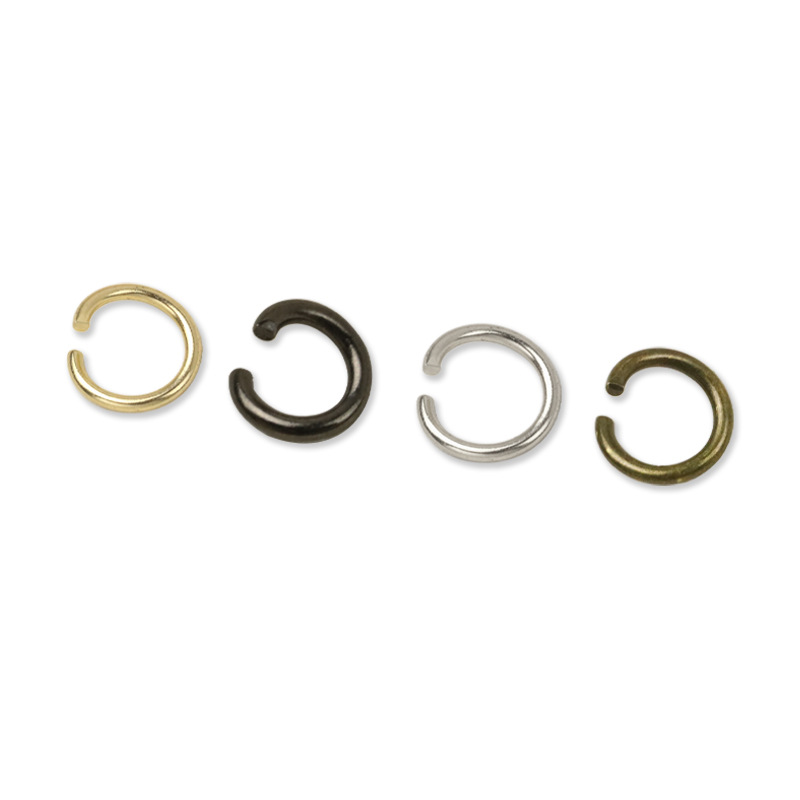 Alambre de hierro círculo abierto bolsa con conexión bobina de hierro tamaño pequeño accesorios de hardware de equipaje anillo de diámetro interior 5mm