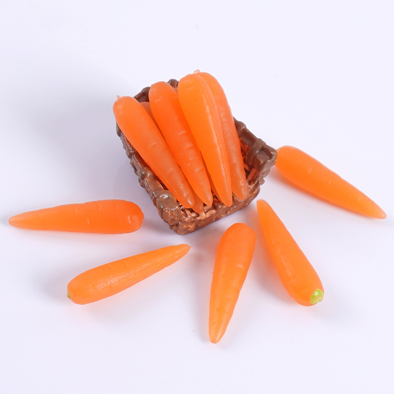 仿真迷你胡萝卜小萝卜微缩食玩小蔬菜过家家玩具diy手工食材配件|undefined