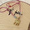 Pendant, summer necklace, small design Hanfu, accessory, Chinese style, wholesale