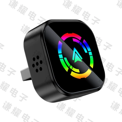 Cross-Border 2-in-1 Wireless Simsiz CarPlay və Android Auto - q1a-black-color-label-wireless-carplay-android-auto-2-in-1-adapter-for-overseas-systems-only
