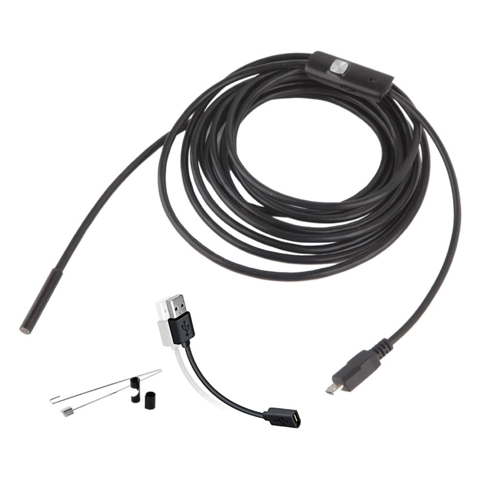 7 мм Android телефон эндоскоп HD водонепроницаемый USB 2 миллиона камера зонд осмотр трубы 1 метр 10 метров