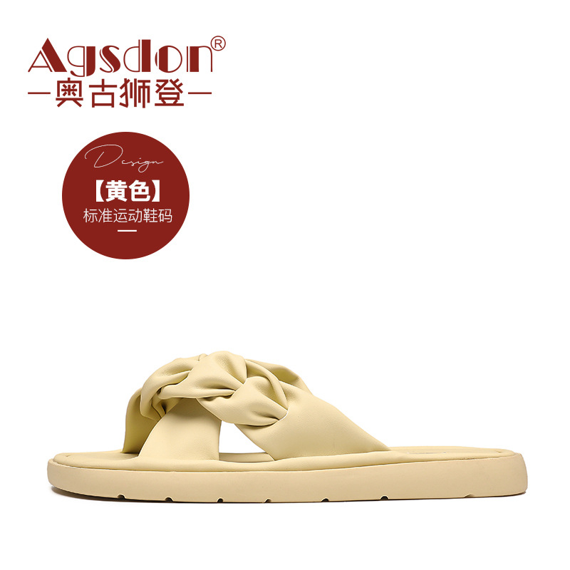 Augu Shi Deng zapatillas para mujeres 2026 nueva primavera ropa exterior de moda con falda plana zapatillas deportivas sandalias suaves