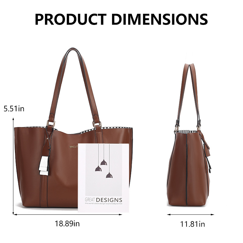 Bolsos tote populares para mujer, ideales para otoño e invierno. Bolsos de gran capacidad con diseños simples y elegantes. Bolsos tote retro.