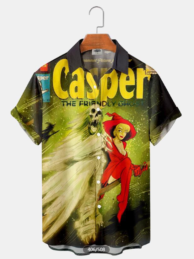 2023 nueva camisa 3D de talla grande para hombres transfronterizos serie caliente camisa hawaiana impresa digital 3D fuente