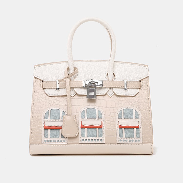 Fashionable Classic Hot Style High-End Crocodile Pattern Niche House Platinum Bag Single Shoulder Crossbody Women's Large Capacity Bag