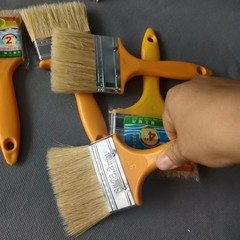 Plastic handle paint brush pig bristle brush bristle brush pure pig bristle brush plastic handle brush
