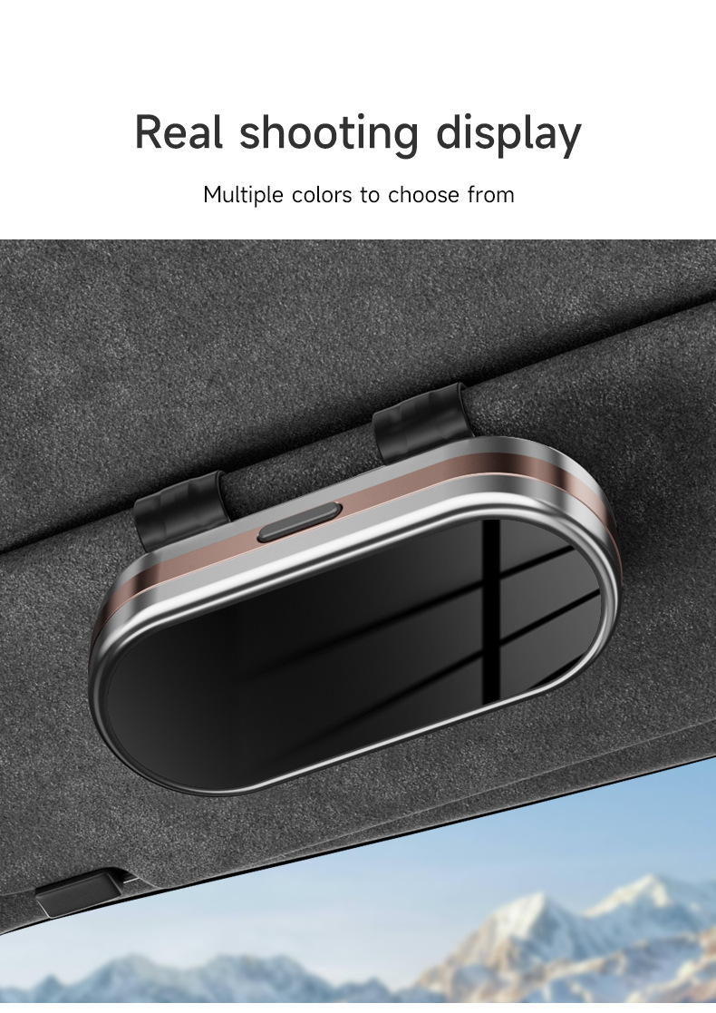 Cross-Border Car Glasses Case Car Sun Visor Glasses Clip Sunglasses Storage Box Glasses Holder High-End Sunglasses Clip