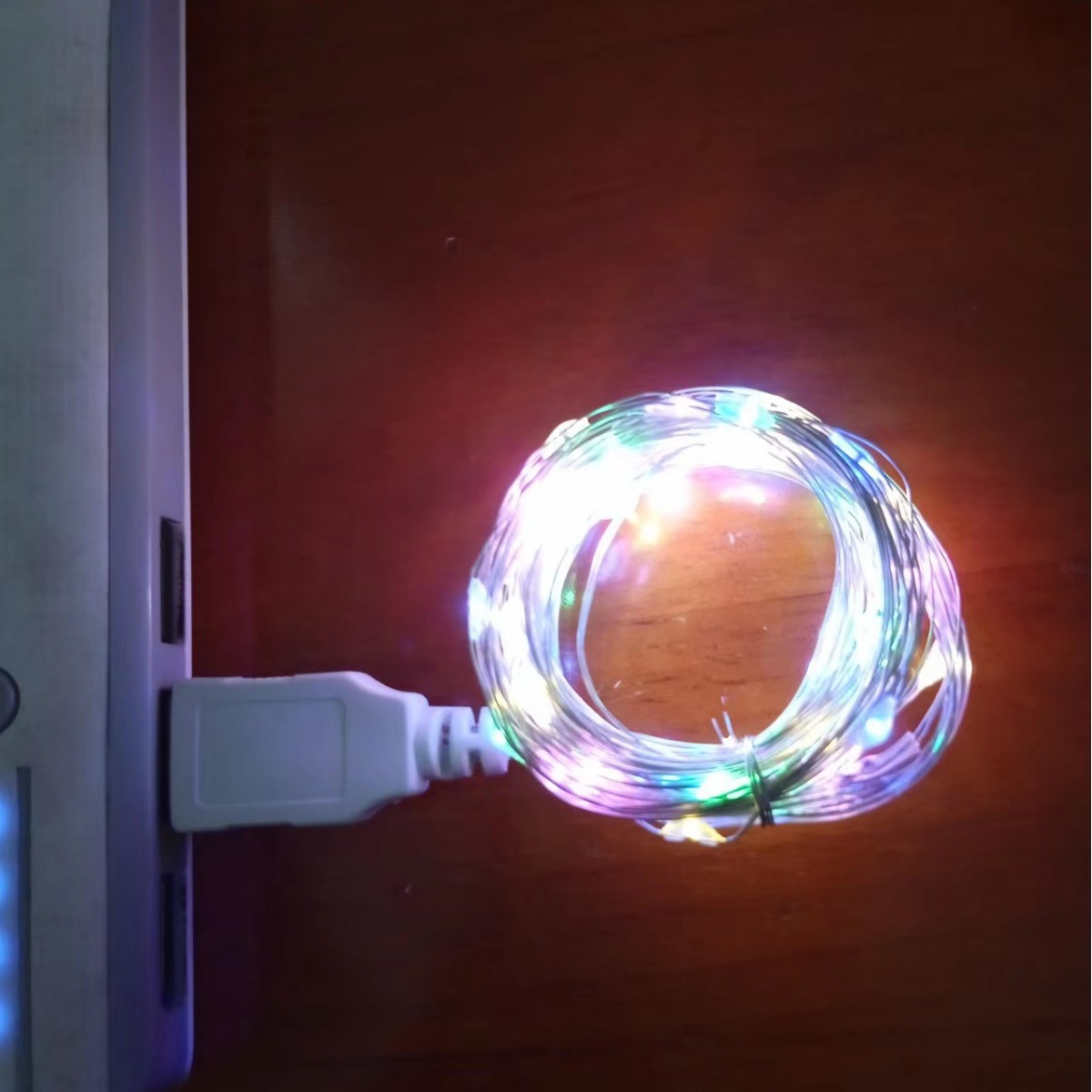 led铜线灯串彩灯USB串灯 表白礼盒波波球装饰氛围布置节日灯