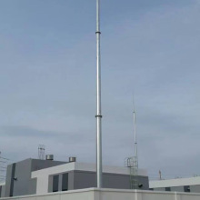 通讯塔厂家万国生产楼顶无线抱杆 无线铁塔 楼顶增高架铁路信号塔