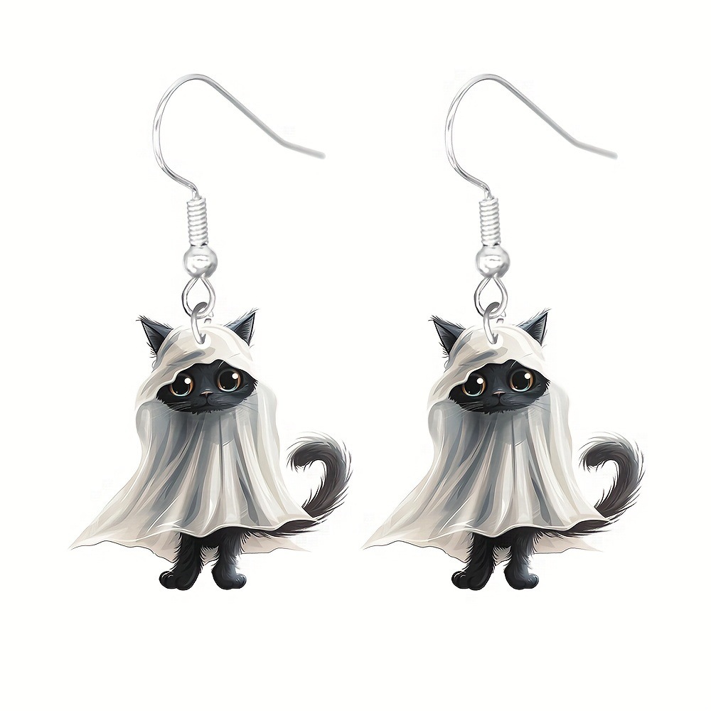 Holiday, Daily Occasion Acrylic Material 1 Pair Simple Style Classic Style Cartoon Character Arylic Drop Earrings
