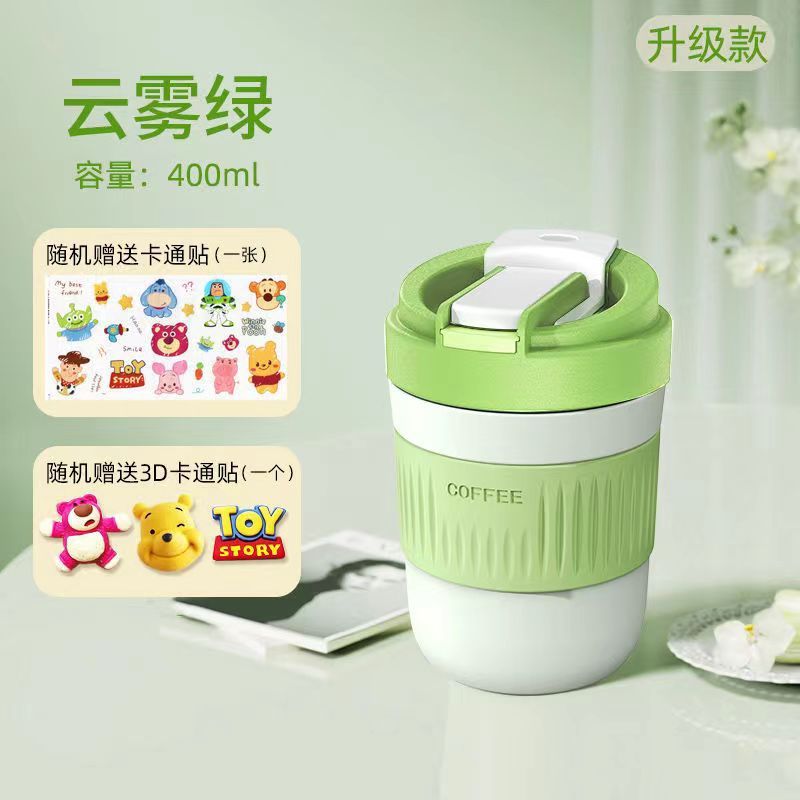 新商品のマカロン色のグラスは携帯してお茶のコップを随行して、手持ちのストローの双飲のコーヒーカップの卸売りの贈り物を持ちます。|undefined