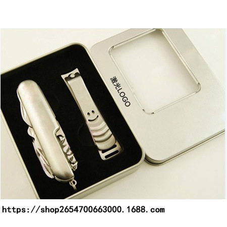 厂家直供不锈钢指甲刀瑞士军刀11开户外野营多功能折叠救生刀工具