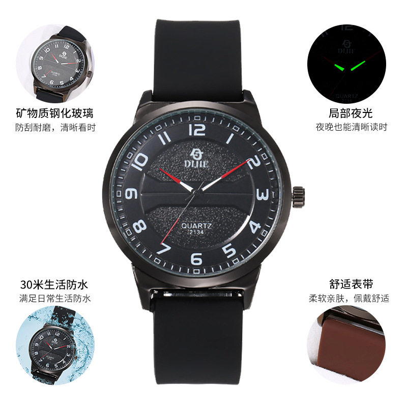 2024 New Niche Retro Watch Female Student Examination Casual Simple High Sense Round Quartz Watch for Men and Women