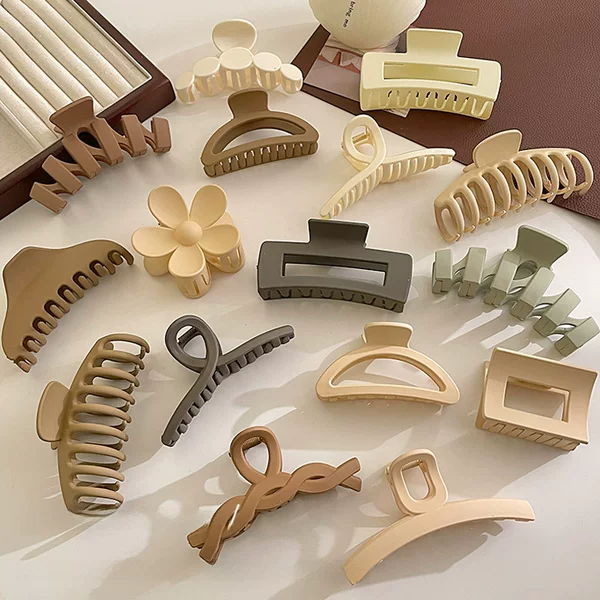 Korean Large-Sized Hair Clip, High-End and Exquisite Hair Clip for Women with Large Hair Volume, Shark Clip on the Back of the Head, Cute Hair Clip Headgear