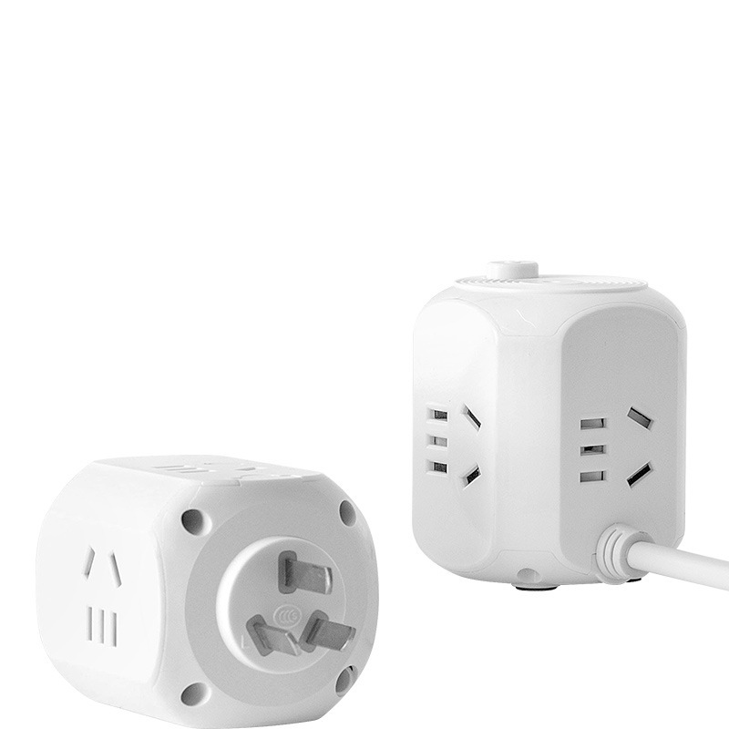 Cubo Rubik zócalo USB zócalo multifuncional con conversión inalámbrica con cable zócalo inteligente práctica regalos creativos