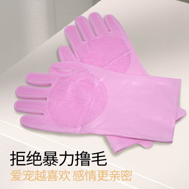 Baño de mascotas Masaje depilación guantes cepillo de baño perro cepillo de baño cepillo de masaje para mascotas guantes de alta calidad cepillo de silicona