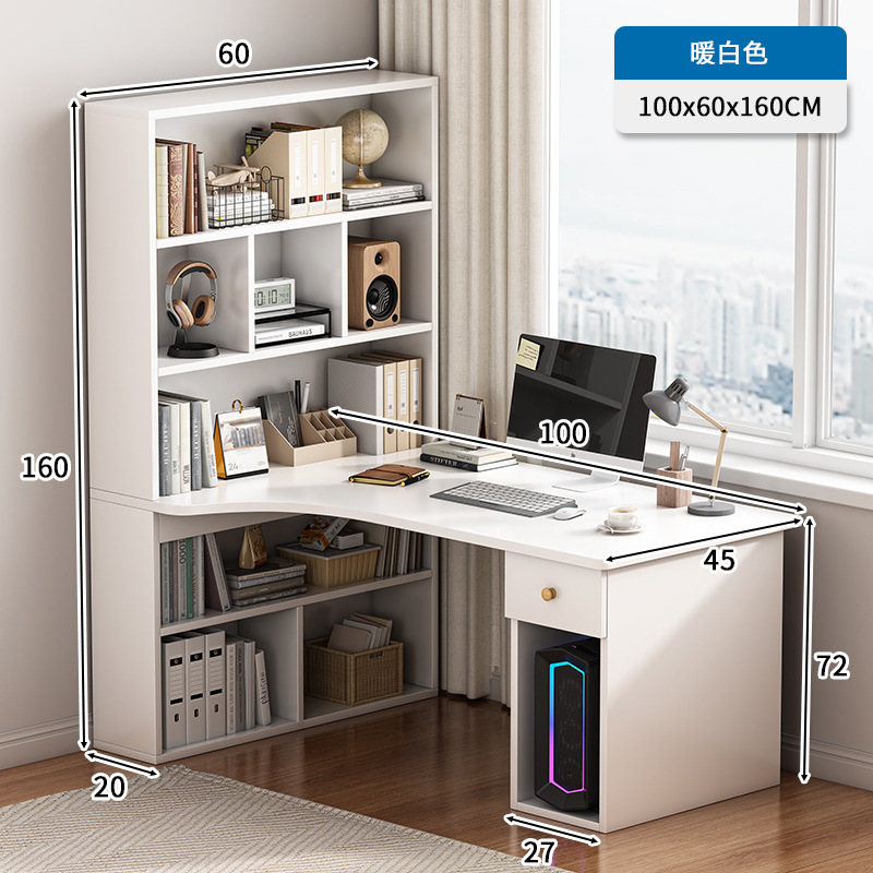 Escritorio de escritorio de computadora escritorio de esquina doméstico escritorio de esquina estante armario combinado en un dormitorio simple escritura de estudiantes escritura mesa de estudio