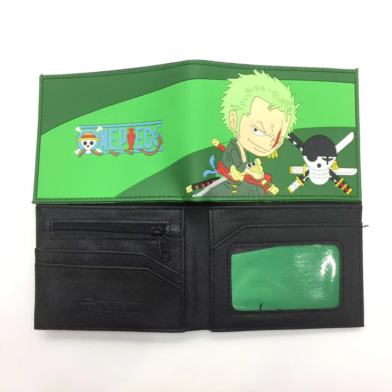 Monedero periférico One Piece One Piece Nikalufei Sauron Sanji estudiante dibujos animados hombres y mujeres tarjetero corto cartera