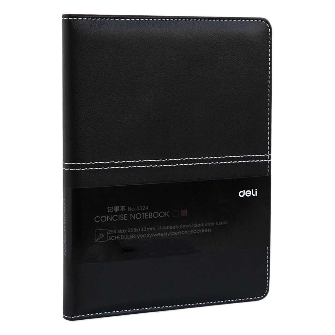 Deli cuaderno de cuero Bloc de notas 25K/16K notebook de negocios notebook de oficina