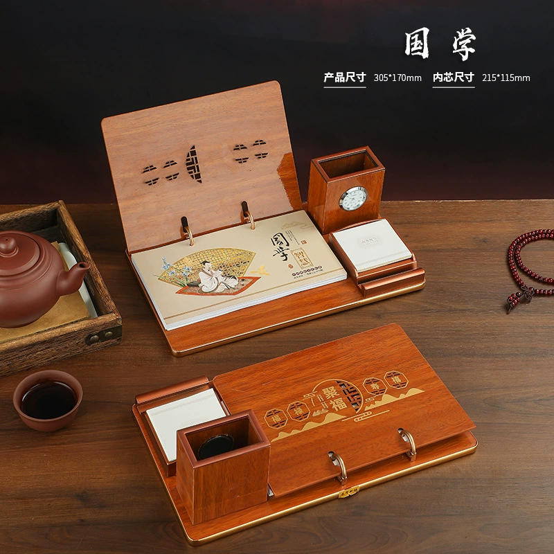 Wooden desk calendar, custom-made, ethnic style