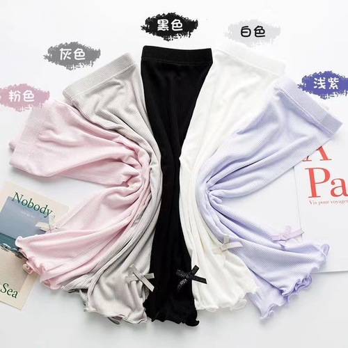 Girls' 7/8-inch Summer Modal Thin Breathable Korean-style Outerwear Pants for Middle and Small Children, Children's Leggings Wholesale