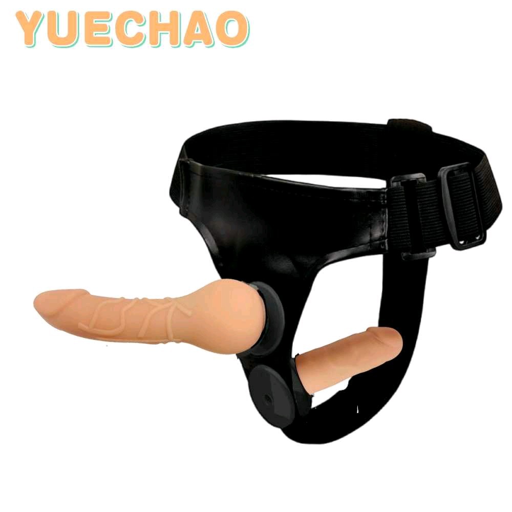 Wearable Strap-on Silicone Dual-ended Dildo Pants for Lesbian Couples Play — detail image 5