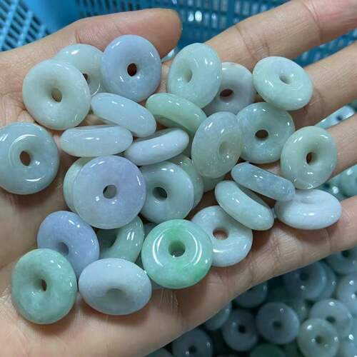 18MM A-grade jade agate safety seal necklace loose beads bracelet jade crafts Fuchuibao's selection