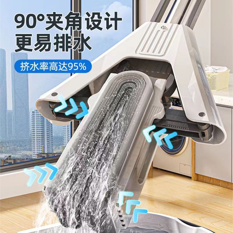 2023 nuevo absorbente limpio plegable grande de plástico de algodón fregona de esponja de Hogar libre de lavado a mano al por mayor