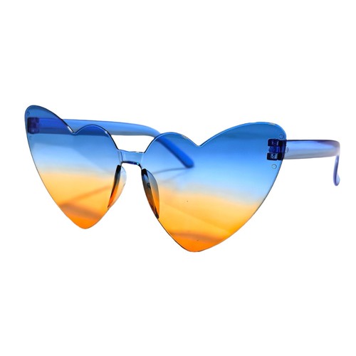 Heart-shaped glasses factory candy jelly color love glasses personalized Western-style sunglasses for men and women, heart-shaped sunglasses