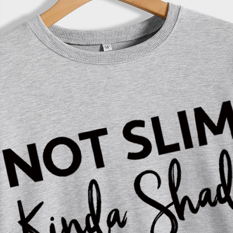 Amazon estación independiente en stock simple de Europa y América carta cuello redondo manga larga Las Mujeres No delgado tipo flojo suéter