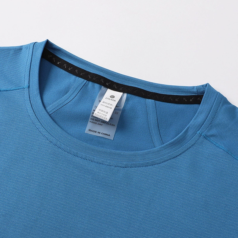 Men's silk thin breathable quick dry short sleeve T-shirt for leisure, oversize, plus size