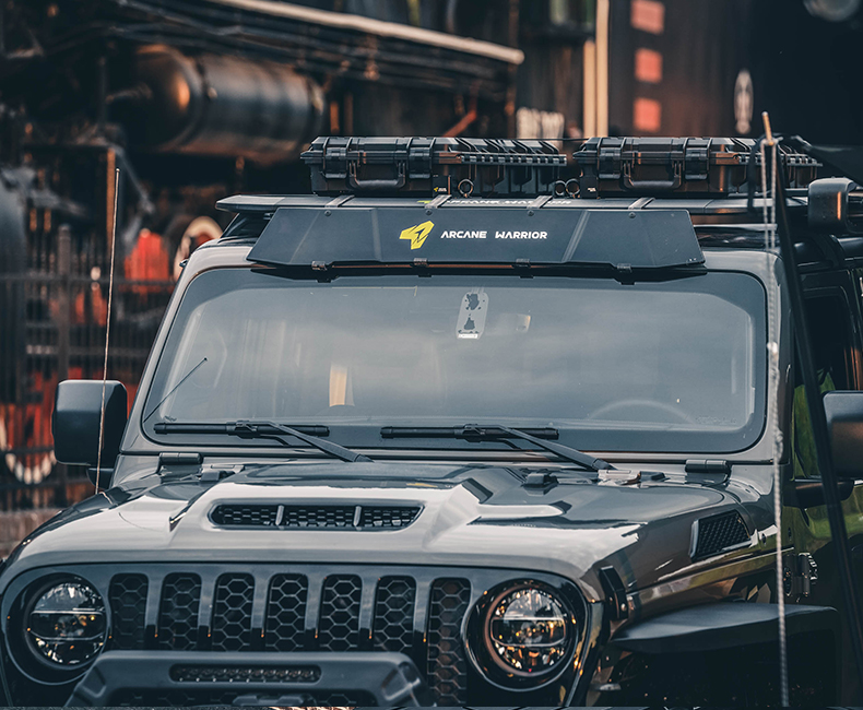ARCANE WARRIOR Car Camping Style aw Luggage Rack Special Spoiler Roof Platform Outdoor Noise Reduction Canopy
