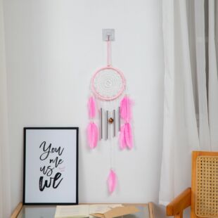 [Honor Wing Sissy] Large Dream Catcher Aluminum Tube Pendant Wind Bell Hanging Ornaments Air Hanging Ornaments Hand-woven Hanging Ornaments