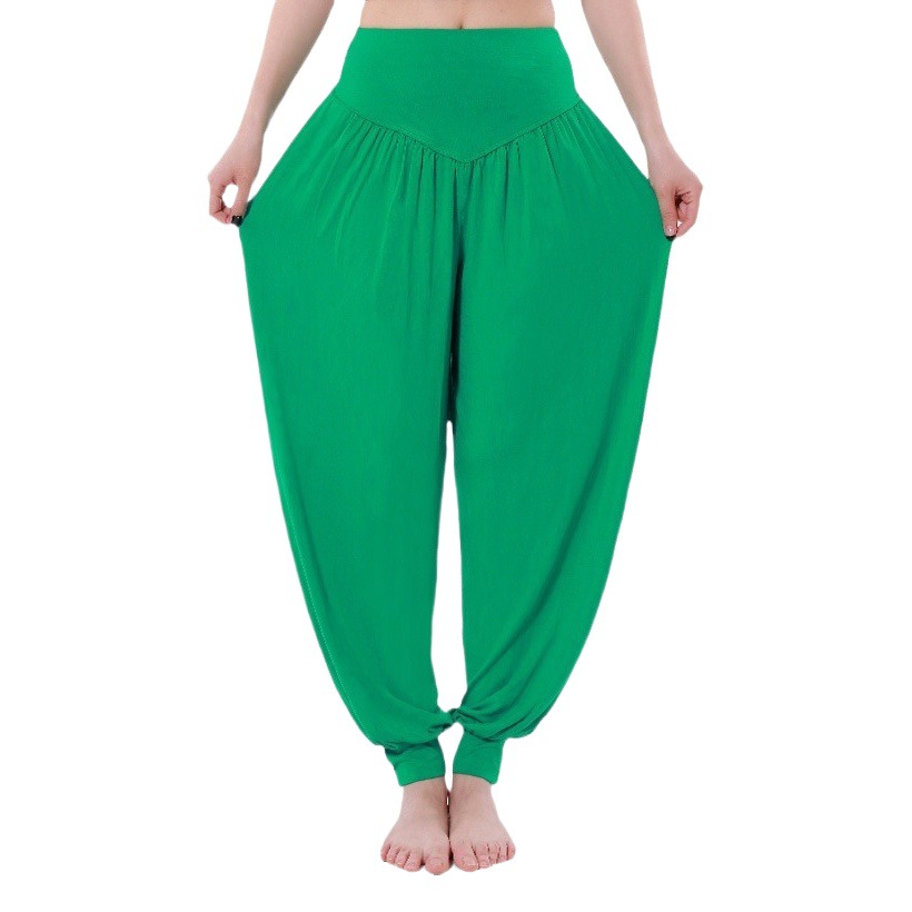 European and American Style Loose Yoga Mosquito-Proof Lantern Pants, Running Modal Fitness Sports Pants, Jogger Pants for Outdoor Wear, Slimming Effect